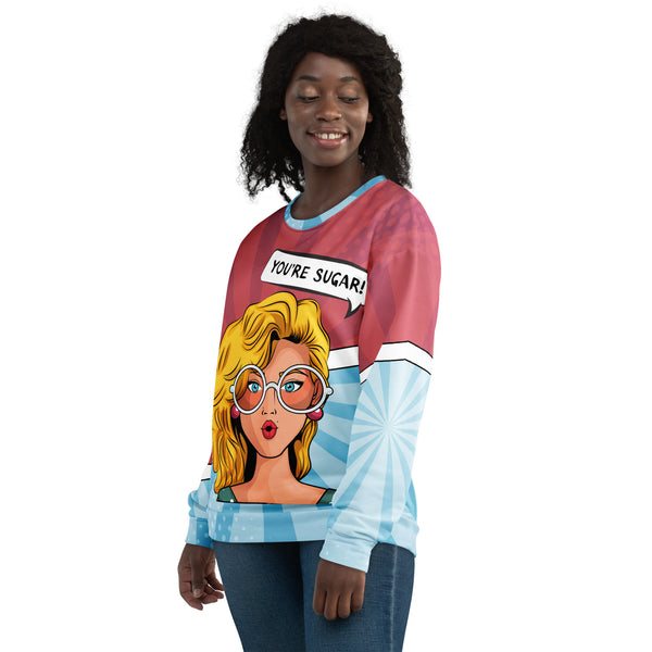 Allover Print Sweatshirt - You're Sugar ein Produkt von SCHIETKRAM