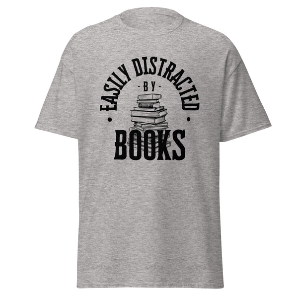T-Shirt Classic - Easily Distracted by Books black ein Produkt von SCHIETKRAM
