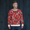 Allover Print Sweatshirt - Crazy Christmas ein Produkt von SCHIETKRAM