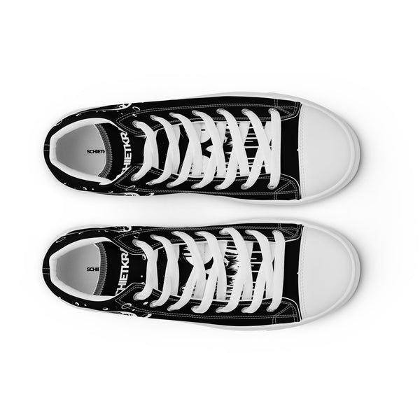 Canvas High-Top Sneaker - Melting Skull black ein Produkt von SCHIETKRAM