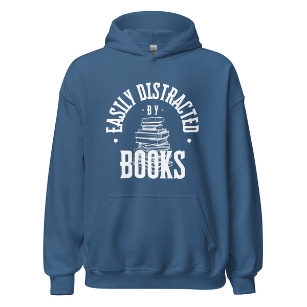 Hoodie Classic - Easily distracted by Books white ein Produkt von SCHIETKRAM