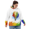 Allover Print Hoodie - Prideballon white by Wanderkraehe ein Produkt von SCHIETKRAM