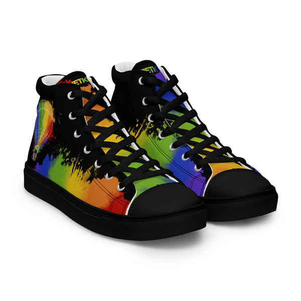 Canvas High-Top Sneaker - Prideballon black by Wanderkraehe ein Produkt von SCHIETKRAM