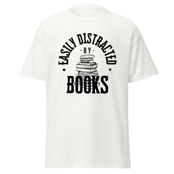 T-Shirt Classic - Easily Distracted by Books black ein Produkt von SCHIETKRAM