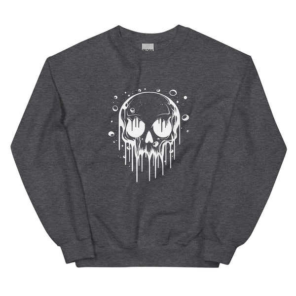 Sweatshirt - Melting Skull white ein Produkt von SCHIETKRAM