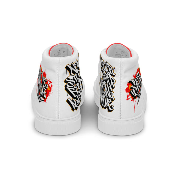 Canvas High-Top Sneaker -Just be yourself white ein Produkt von SCHIETKRAM