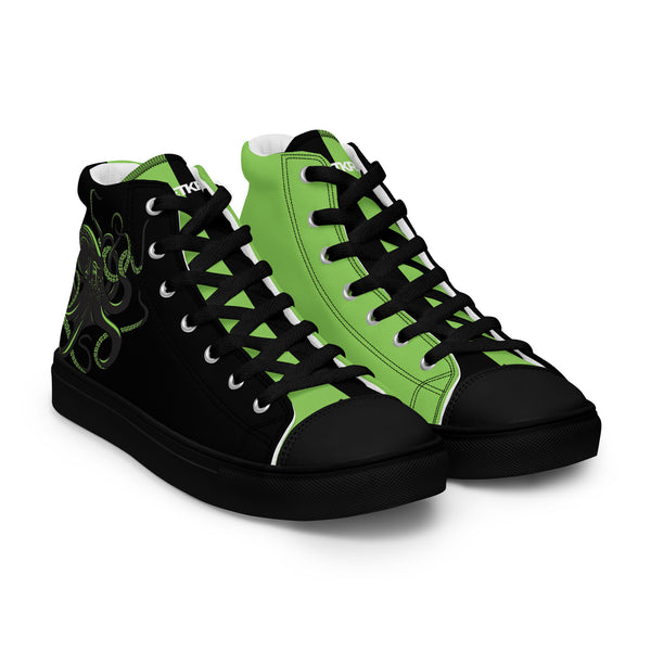 Canvas High-Top Sneaker - Oktopus black ein Produkt von SCHIETKRAM