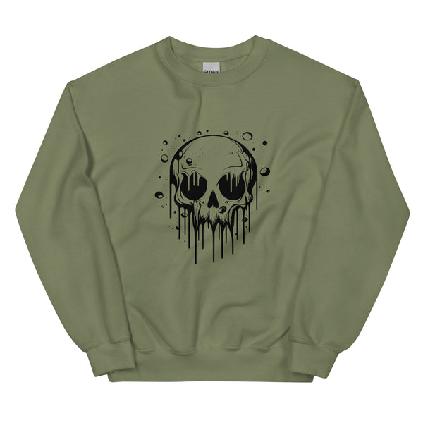 Sweatshirt - Melting Skull black ein Produkt von SCHIETKRAM