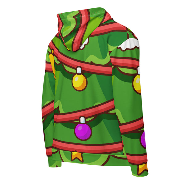 Zip-Hoodie Allover-Print - Weihnachten Tree three ein Produkt von SCHIETKRAM