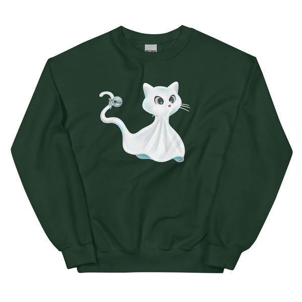 Sweatshirt - Ghost Cat by Wanderkraehe ein Produkt von SCHIETKRAM