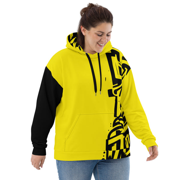 Allover Print Hoodie - Notes yellow ein Produkt von SCHIETKRAM