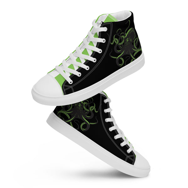Canvas High-Top Sneaker - Oktopus white ein Produkt von SCHIETKRAM