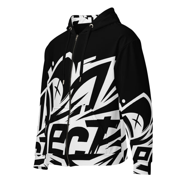 Zip-Hoodie Allover-Print - Bottom ein Produkt von SCHIETKRAM