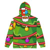 Zip-Hoodie Allover-Print - Weihnachten Tree three ein Produkt von SCHIETKRAM