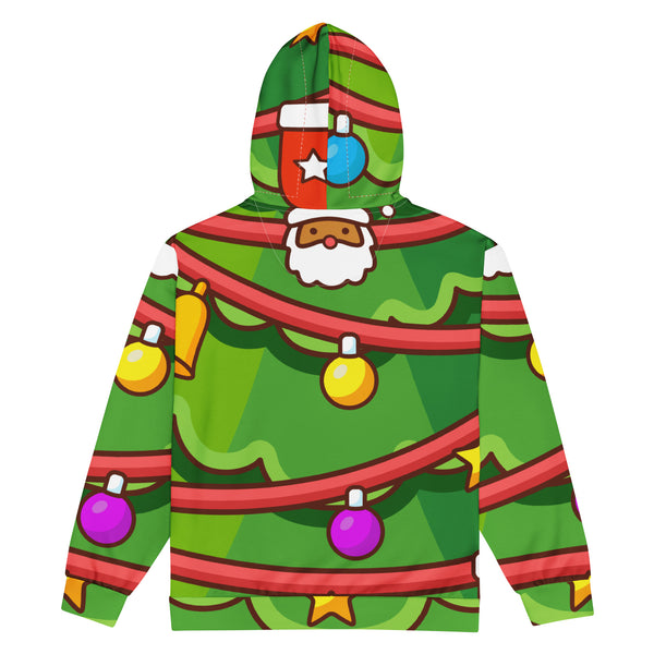 Zip-Hoodie Allover-Print - Weihnachten Tree three ein Produkt von SCHIETKRAM