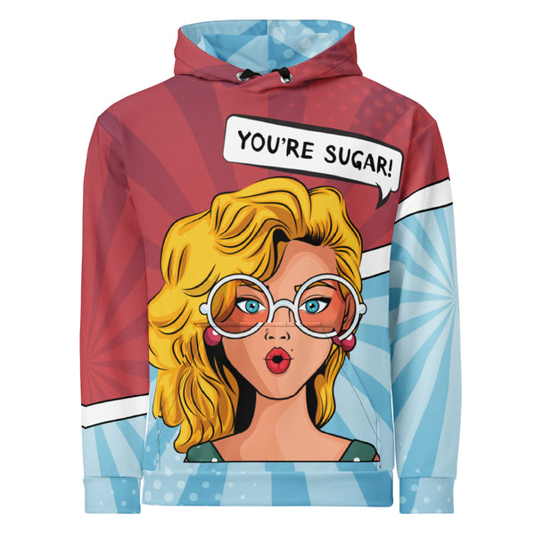 Allover Print Hoodie - You're Sugar ein Produkt von SCHIETKRAM