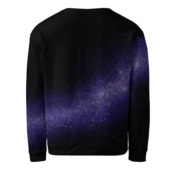 Allover Print Sweatshirt - Galaxy Cat by Wanderkraehe ein Produkt von SCHIETKRAM