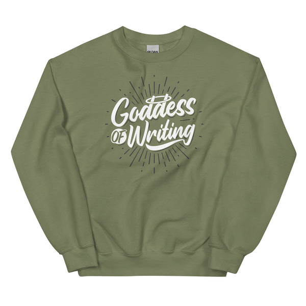 Sweatshirt - Goddess of Writing white ein Produkt von SCHIETKRAM