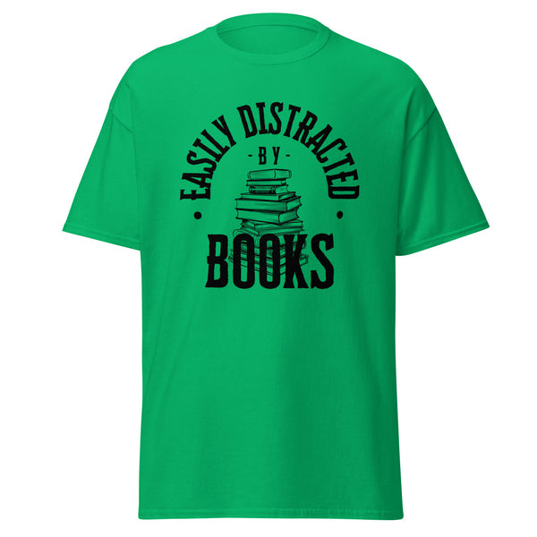 T-Shirt Classic - Easily Distracted by Books black ein Produkt von SCHIETKRAM