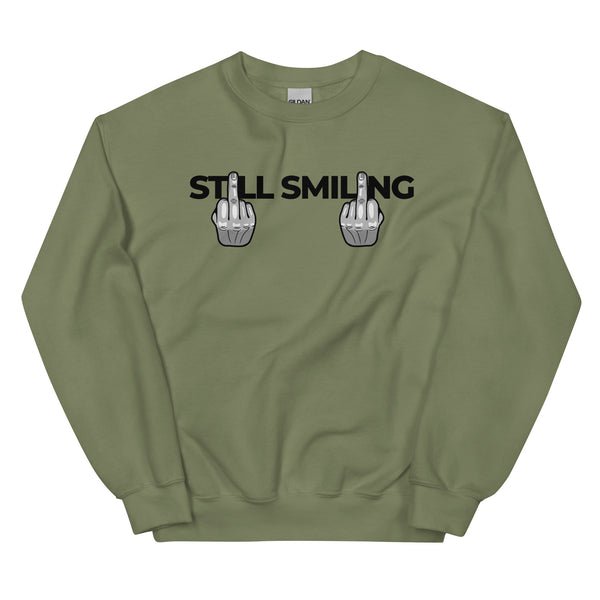 Sweatshirt - Still Smiling black ein Produkt von SCHIETKRAM