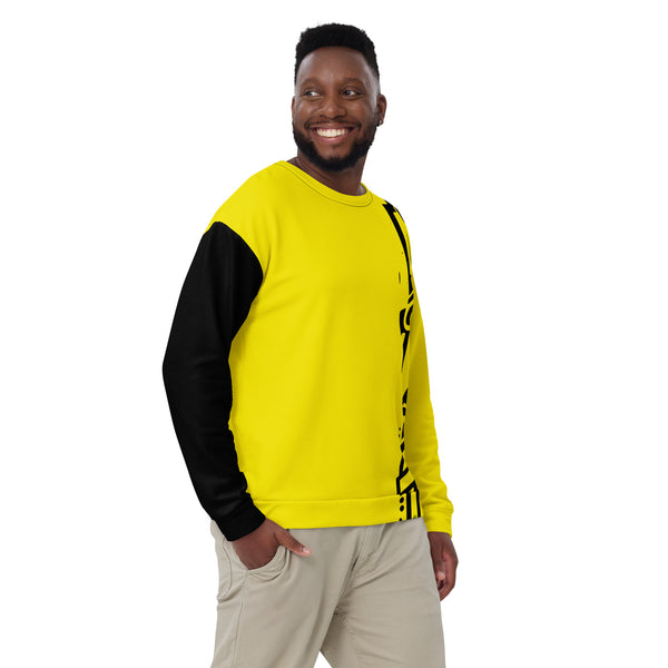 Allover Print Sweatshirt - Notes yellow ein Produkt von SCHIETKRAM