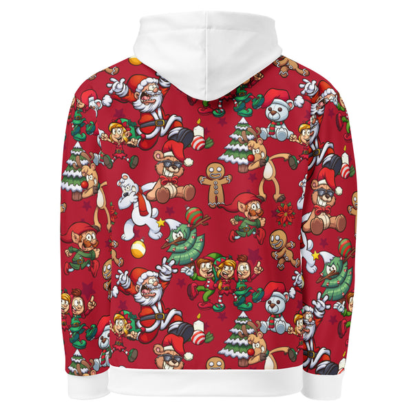 Allover Print Hoodie - Crazy Christmas ein Produkt von SCHIETKRAM