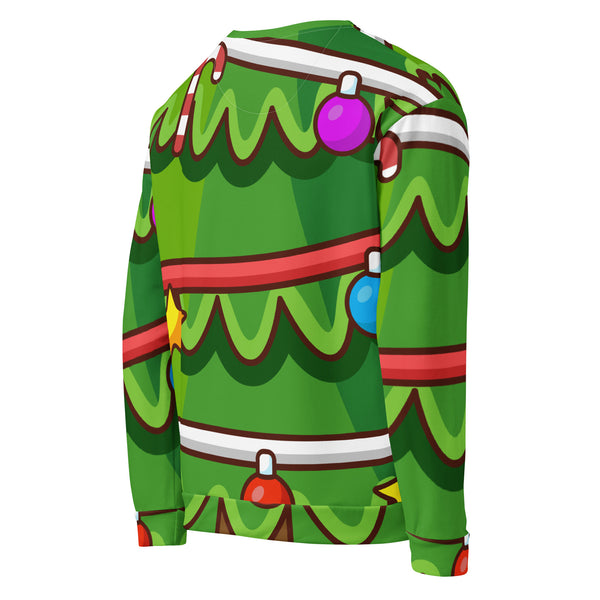 Allover Print Sweatshirt - Weihnachten Tree two ein Produkt von SCHIETKRAM