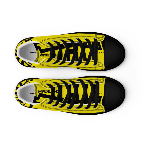 Canvas High-Top Sneaker - Notes yellow ein Produkt von SCHIETKRAM