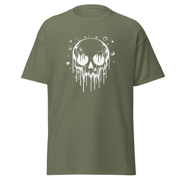 T-Shirt Classic - Melting Skull white ein Produkt von SCHIETKRAM