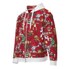 Zip-Hoodie Allover-Print - Crazy Christmas ein Produkt von SCHIETKRAM