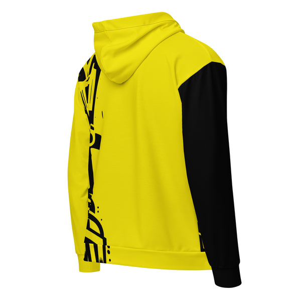Zip-Hoodie Allover-Print - Notes yellow ein Produkt von SCHIETKRAM