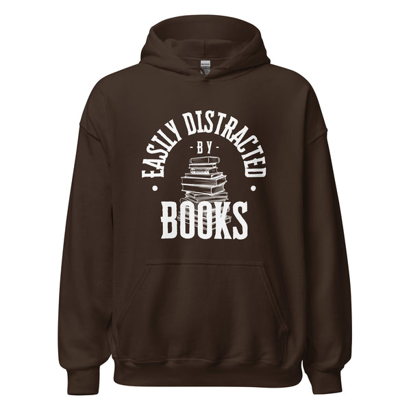 Hoodie Classic - Easily distracted by Books white ein Produkt von SCHIETKRAM