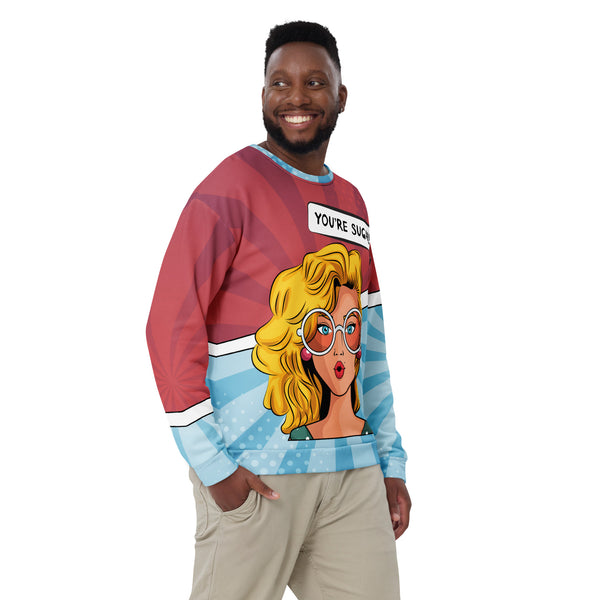 Allover Print Sweatshirt - You're Sugar ein Produkt von SCHIETKRAM