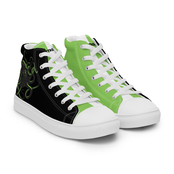 Canvas High-Top Sneaker - Oktopus white ein Produkt von SCHIETKRAM