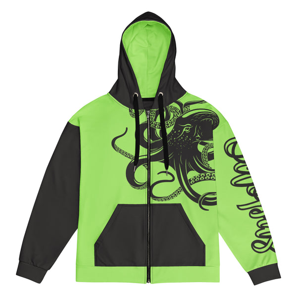 Zip-Hoodie Allover-Print - Oktopus ein Produkt von SCHIETKRAM