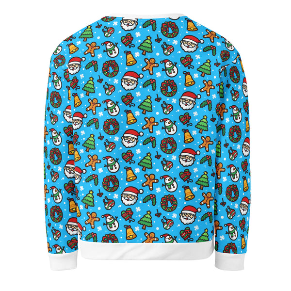Allover Print Sweatshirt - Christmas Comic ein Produkt von SCHIETKRAM