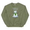 Sweatshirt - Weihnachts-Katze Schnee by Wanderkraehe ein Produkt von SCHIETKRAM