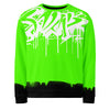 Allover Print Sweatshirt - Green Message ein Produkt von SCHIETKRAM