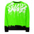Allover Print Sweatshirt - Green Message ein Produkt von SCHIETKRAM