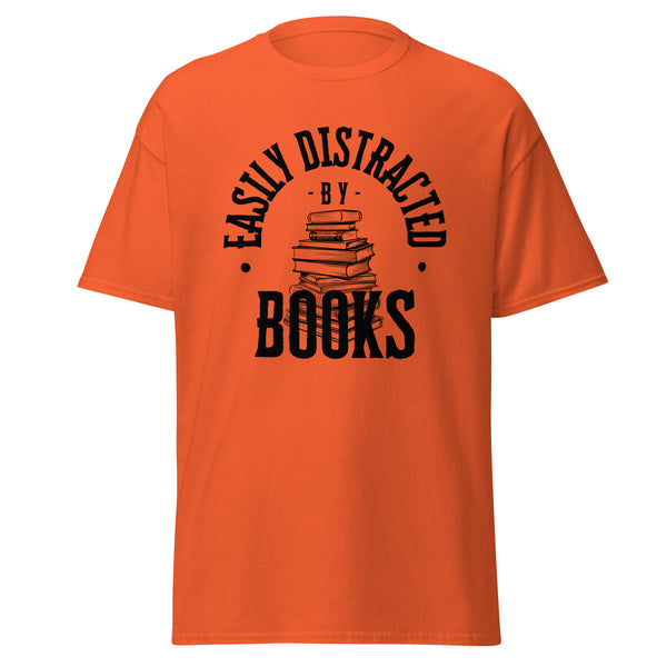 T-Shirt Classic - Easily Distracted by Books black ein Produkt von SCHIETKRAM