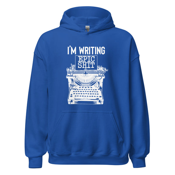 Hoodie Classic - I'm writing epic Shit white ein Produkt von SCHIETKRAM