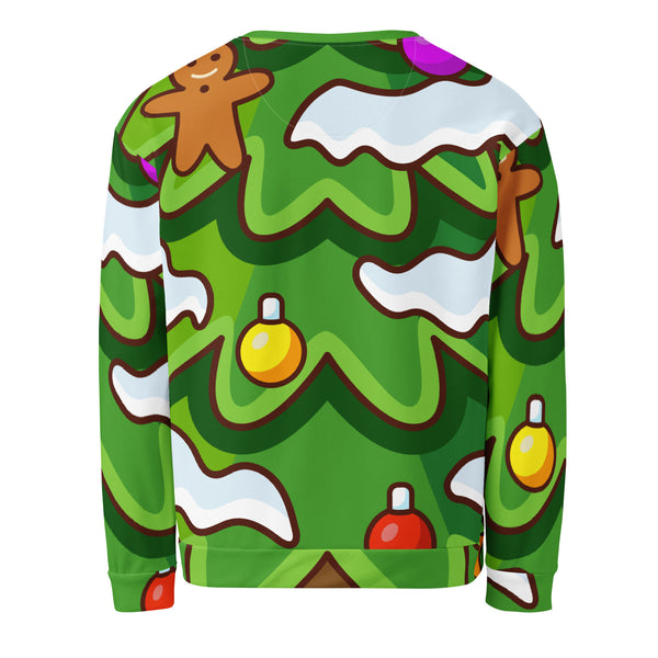 Allover Print Sweatshirt - Weihnachten Tree one ein Produkt von SCHIETKRAM