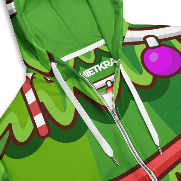 Zip-Hoodie Allover-Print - Weihnachten Tree two ein Produkt von SCHIETKRAM