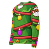 Allover Print Sweatshirt - Weihnachten Tree three ein Produkt von SCHIETKRAM