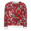 Allover Print Sweatshirt - Crazy Christmas ein Produkt von SCHIETKRAM