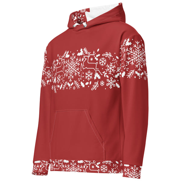 Allover Print Hoodie - Weihnachten Tres Chic ein Produkt von SCHIETKRAM