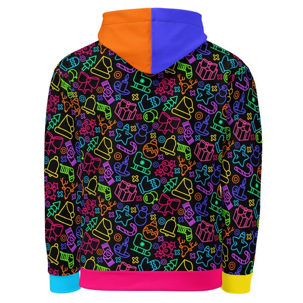 Allover Print Hoodie - Neon Christmas ein Produkt von SCHIETKRAM
