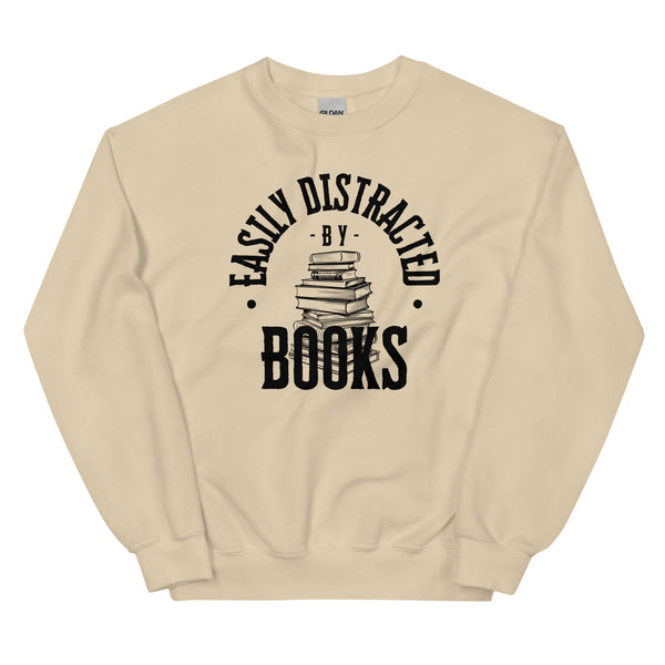 Sweatshirt - Easily distracted by Books black ein Produkt von SCHIETKRAM
