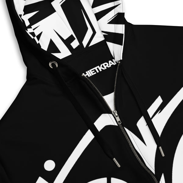 Zip-Hoodie Allover-Print - Bottom ein Produkt von SCHIETKRAM