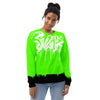 Allover Print Sweatshirt - Green Message ein Produkt von SCHIETKRAM
